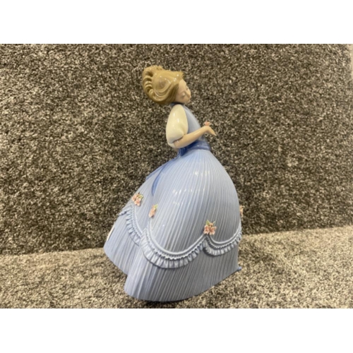 38 - Lladro 5119 ‘Lilly’ Girl with blue dress in good condition