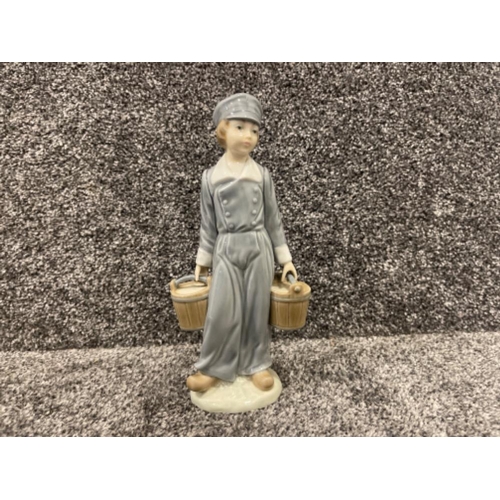 39 - Lladro 4811 Dutch boy with pails in good condition