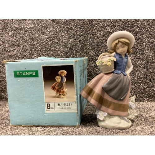 206 - Lladro figure 5221 sweet scent, with original box