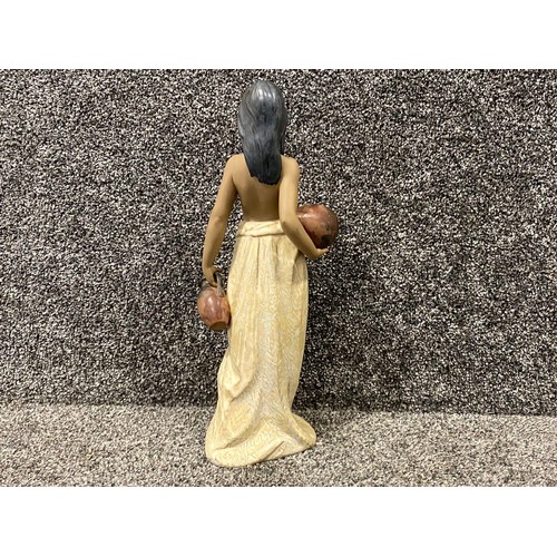 75 - Lladro 2323 Water Carrier matte finish in good condition