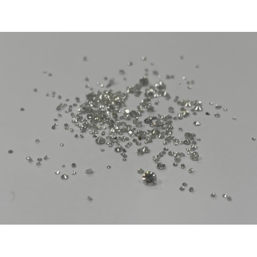 10 - 6.91cts Natural Round Brilliant White Diamonds various sizes - Unsorted, Ungraded, Uncertified - All... 