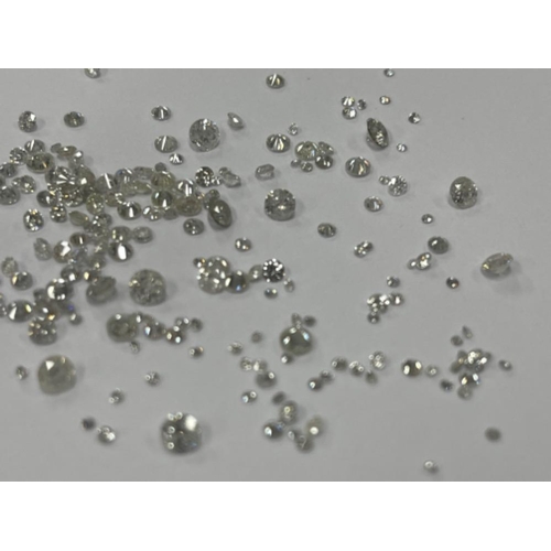 15 - 5.30cts Natural Round Brilliant White Diamonds various sizes - Unsorted, Ungraded, Uncertified - All... 