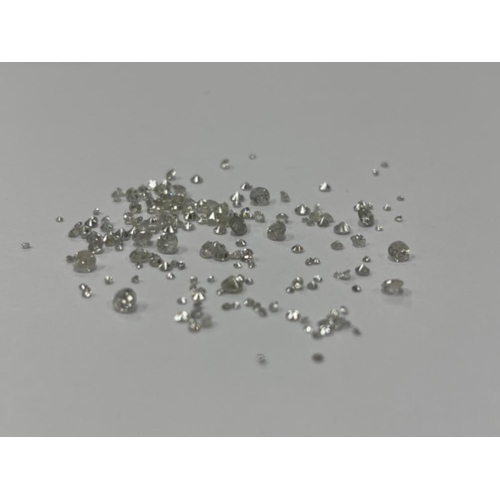 15 - 5.30cts Natural Round Brilliant White Diamonds various sizes - Unsorted, Ungraded, Uncertified - All... 