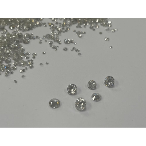 18 - 62.37cts Natural Round Brilliant White Diamonds various sizes - Unsorted, Ungraded, Uncertified - Al... 