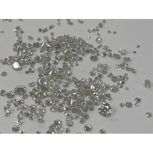 9 - 9.84cts Natural Round Brilliant White Diamonds various sizes - Unsorted, Ungraded, Uncertified - All... 