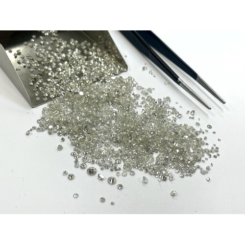 5 - 50.14cts Natural Round Brilliant White Diamonds various sizes - Unsorted, Ungraded, Uncertified - Al... 