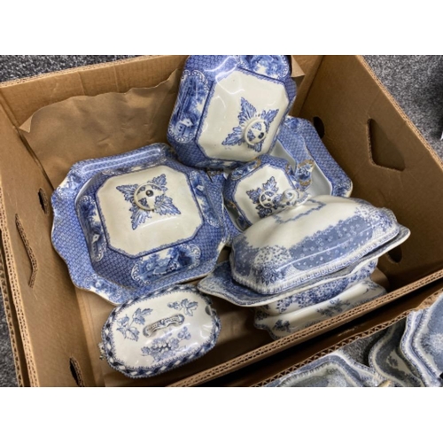 364 - Box containing 8 lidded tureens - 3 being Royal Doulton “Oriel”