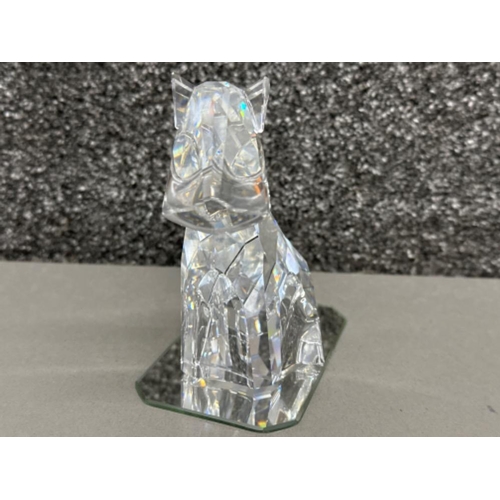 108 - Large Swarovski Crystal animal ornament “the Dog” - H12cm