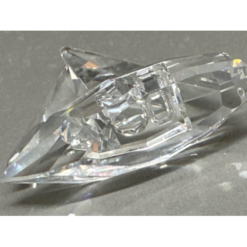 115 - Swarovski Crystal glass ornament - sailing boat