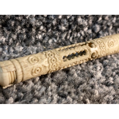 181 - Vintage and antique bone stanhope dab pen