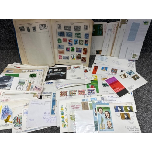 204 - Strand stamp album containing miscellaneous stamps from around the world, also includes a large quan... 