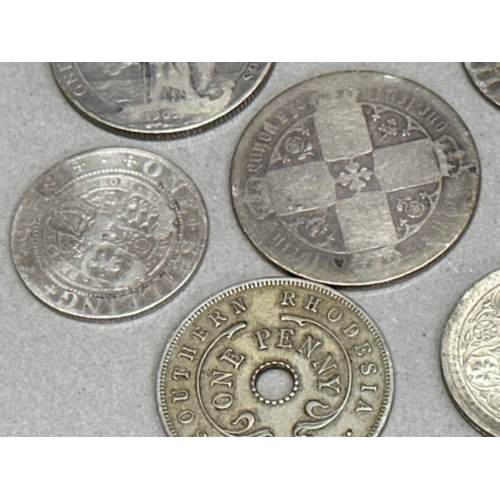 212 - Total of 6 silver coins includes 1905 2 shillings, 1896 & 1900 1 shillings, 1944 one Rupee coin etc