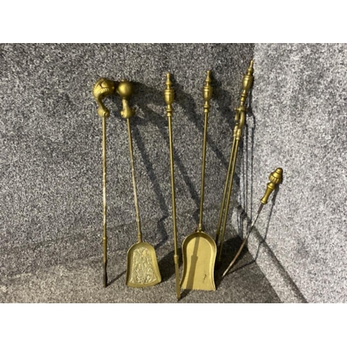 224 - 6 piece brass companion set