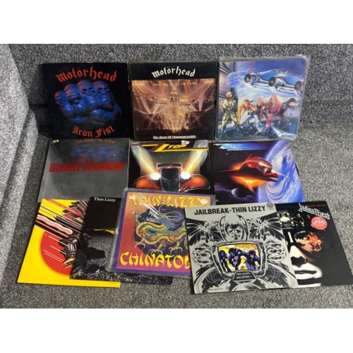 232 - Lot containing vintage LP records to include Thin Lizzy and Motor head