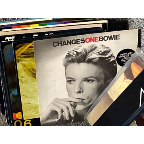 237 - Large lot of vintage records to include David Bowie and Neil Diamond