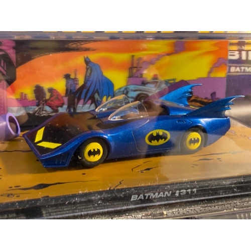 27 - 9x eaglemoss Batman automobilia diecast cars and matching magazines with original boxes