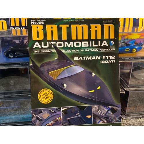 27 - 9x eaglemoss Batman automobilia diecast cars and matching magazines with original boxes