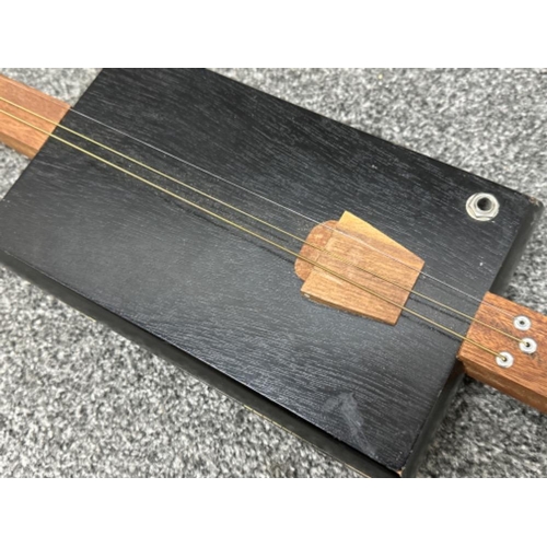 328 - Hand made 3 string “cigar box” guitar