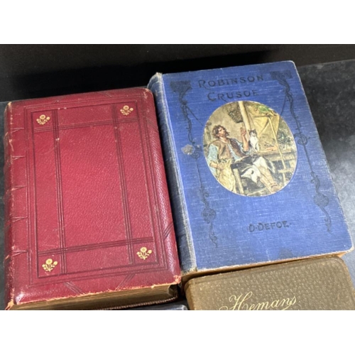 344 - 4x antique books including 1865 “Accursed thing and other poems” & 1878 “The Works of Alfred Tennyso... 