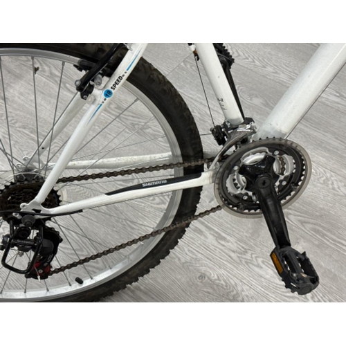 362 - Gents Shimano “Leopard” front suspension mountain bike, in white