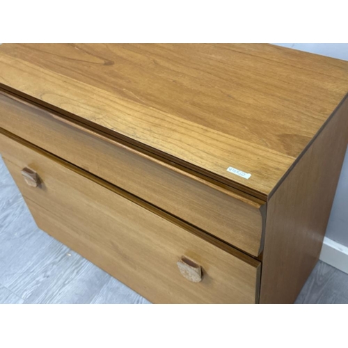 392 - Teak Retro style 3 drawer chest