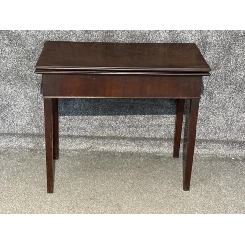 97 - Early 1800’s mahogany tea table (fold over top)