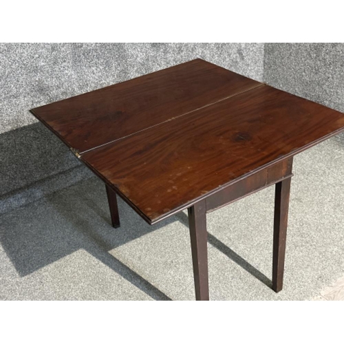 97 - Early 1800’s mahogany tea table (fold over top)