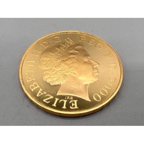 11 - 1999 gold £5 proof millennium coin