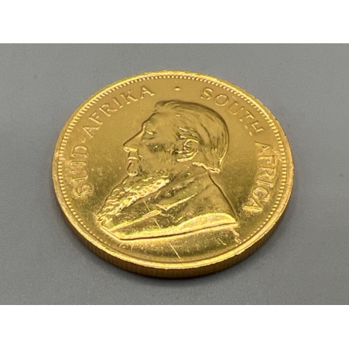 8 - 1980 gold krugerrand coin