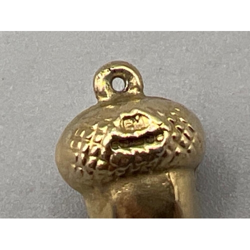 35 - 9ct gold hallmarked Acorn charm/pendant (0.78g)