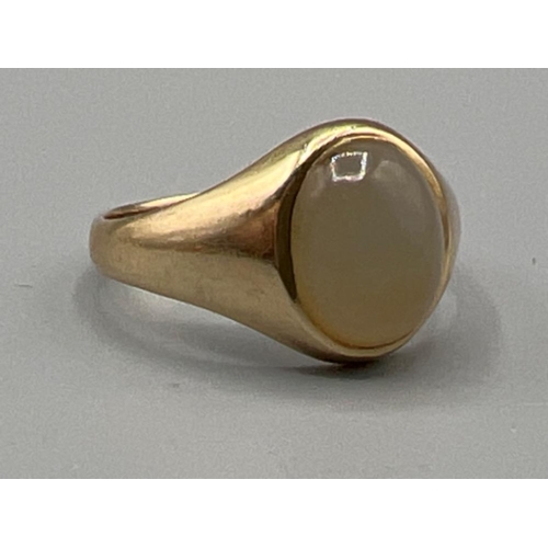 69 - Ladies 9ct gold white stone ring, size M1/2 (2.64g)