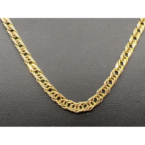 76 - 9ct gold fancy link chain/necklace (7.36g) 52cms