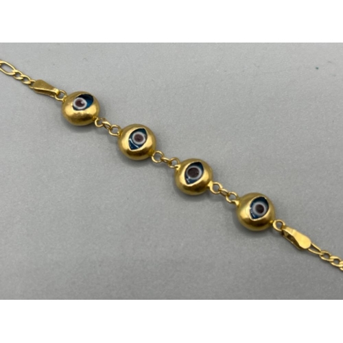 83 - 18ct gold Kutaydan bracelet (3.85g) 19cms