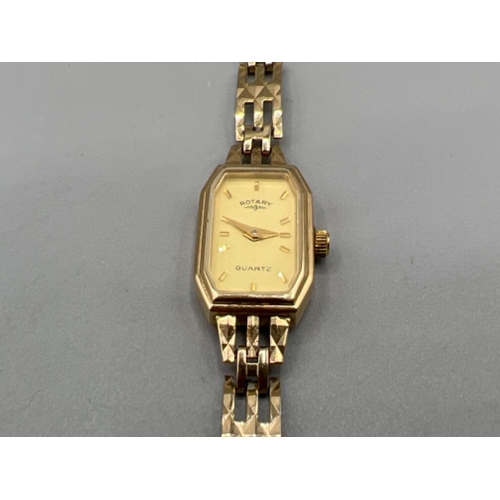 120 - Ladies 9ct gold Rotary wristwatch (9.55g)