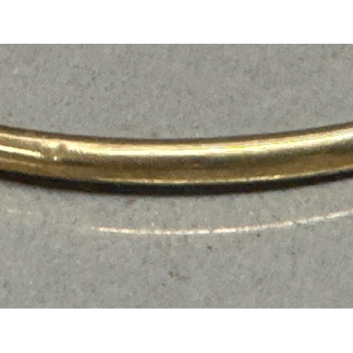 54 - 9ct yellow gold slave bangle - 3.9g