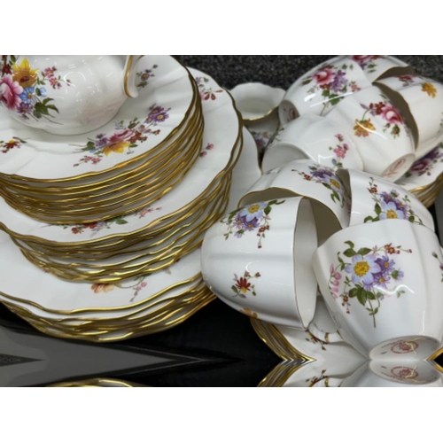 70 - Royal Crown Derby “Posies” 52 piece tea & dinnerware set