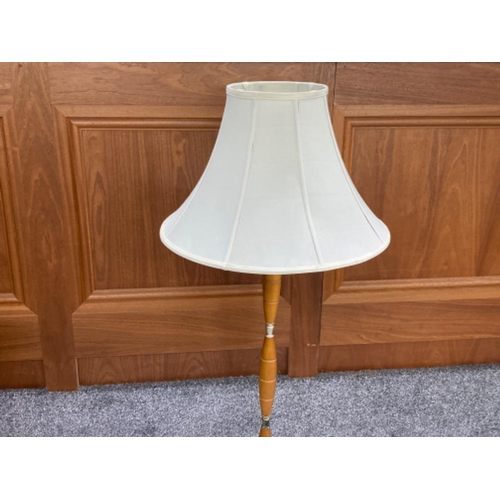 325 - 1970s Danish teak standard lamp & shade