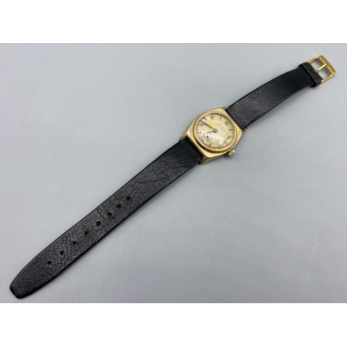 326 - West End Watch Co. Secundus leather strap wrist watch