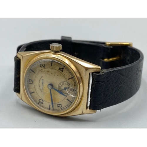 326 - West End Watch Co. Secundus leather strap wrist watch