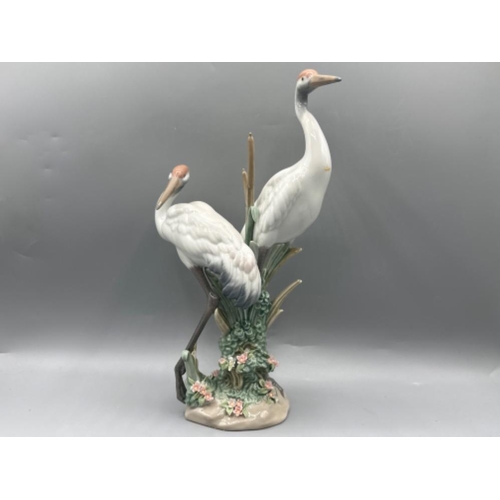 107 - Lladro figure 1611 Courting Cranes, good condition, height 27.5cm, with original box