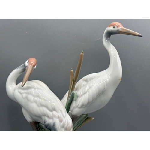 107 - Lladro figure 1611 Courting Cranes, good condition, height 27.5cm, with original box