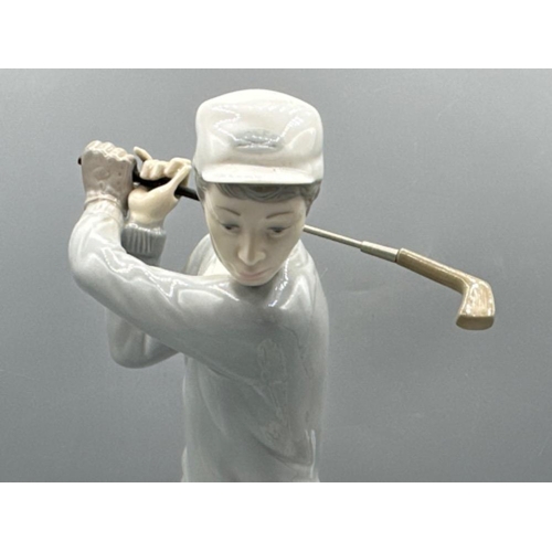 128 - Lladro figure 4824 The Golfer, good condition, height 28cm