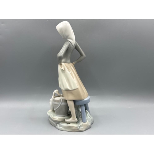 157 - Lladro figure 4682 Girl With Milk Pail, good condition, height 24cm