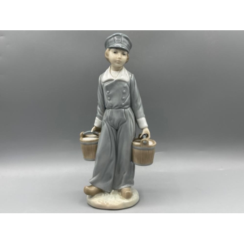 167 - Lladro figure 4811 Dutch Boy with Pails, good condition, height 22.5cm