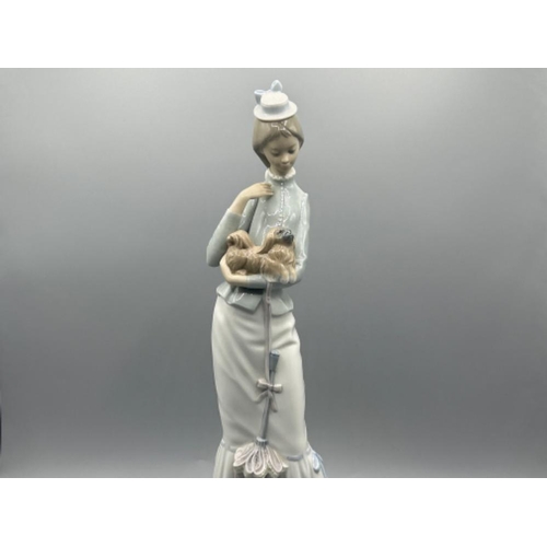 2 - Lladro 4893 ‘Walk with the Dog’ in good condition and original box