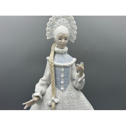 213 - Lladro figure 8412 Snow Maiden, good condition, height 34cm, with original box