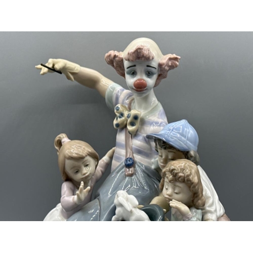 75 - Large Lladro figure 5771 Magic Of Laughter, good condition, height 27cm, with original box