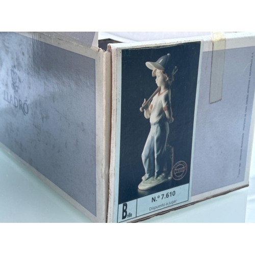 8 - Lladro signed 7610 ‘Can I play’ in good condition in original box