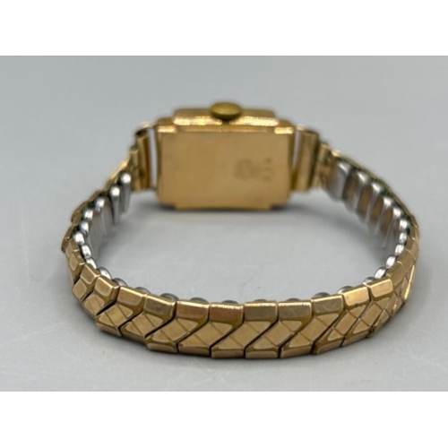 12 - Ladies 18ct gold cocktail watch, 10.37g