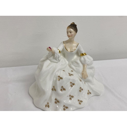 147 - 2x Royal Doulton lady figures to include HN2471 Victoria, HN2339 My love and also include 1 coalport... 